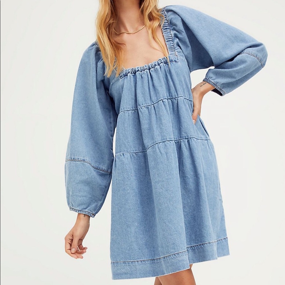 Free People Lou Jean Babydoll Dress